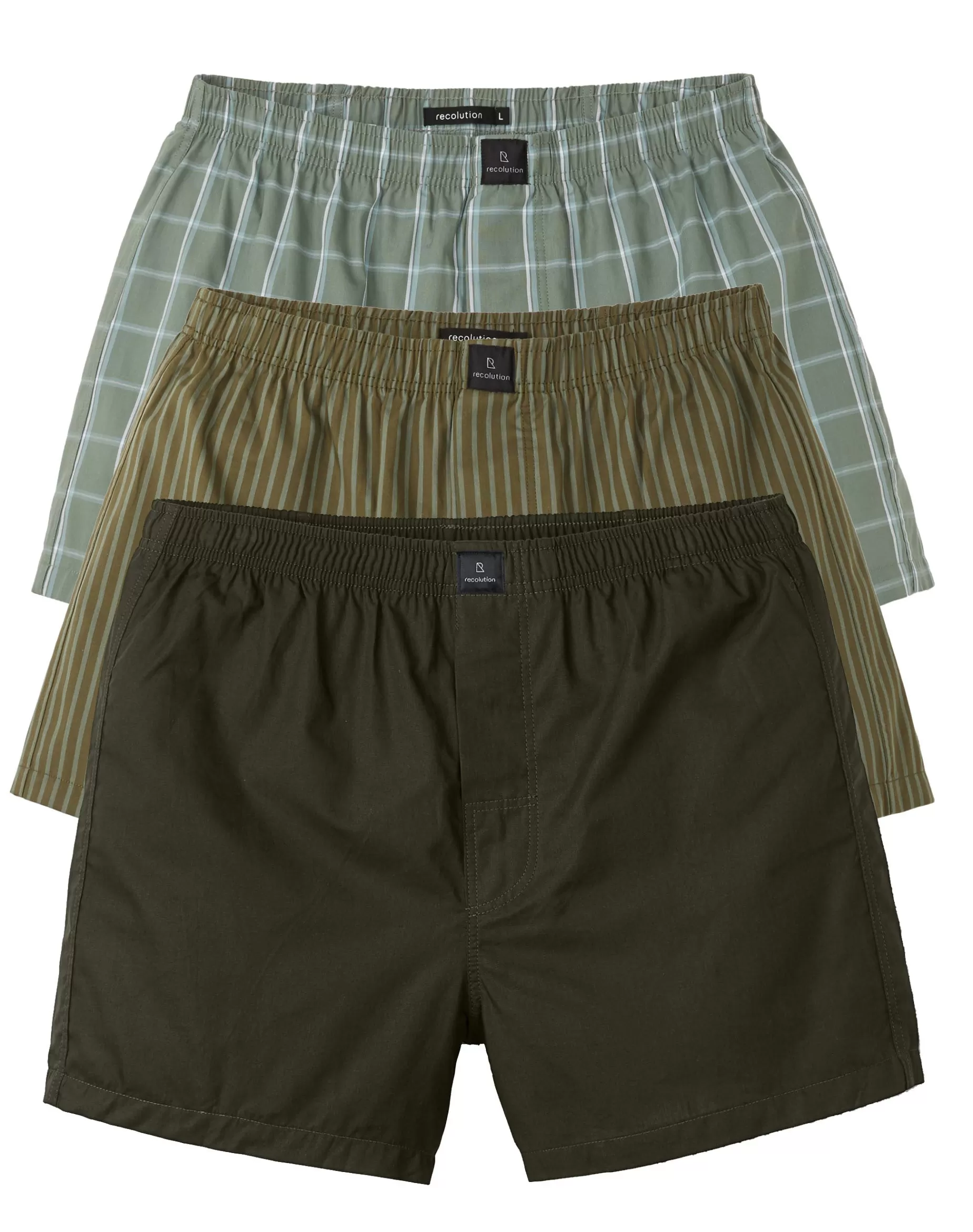 Boxer-Shorts<recolution 3 Pack Amargo Olive Gemischt