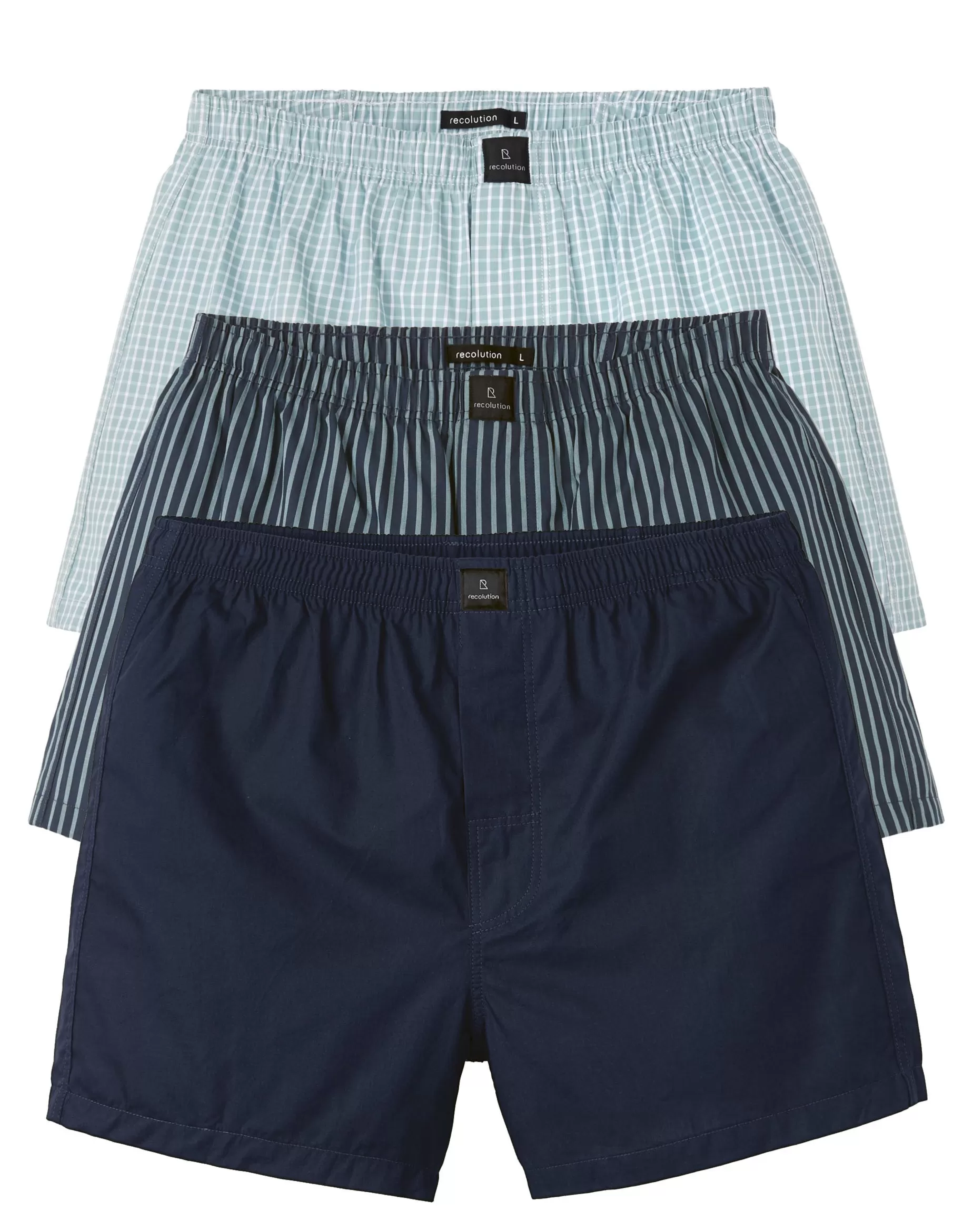 Boxer-Shorts<recolution 3Er-Pack Amargo Blau Gemischt