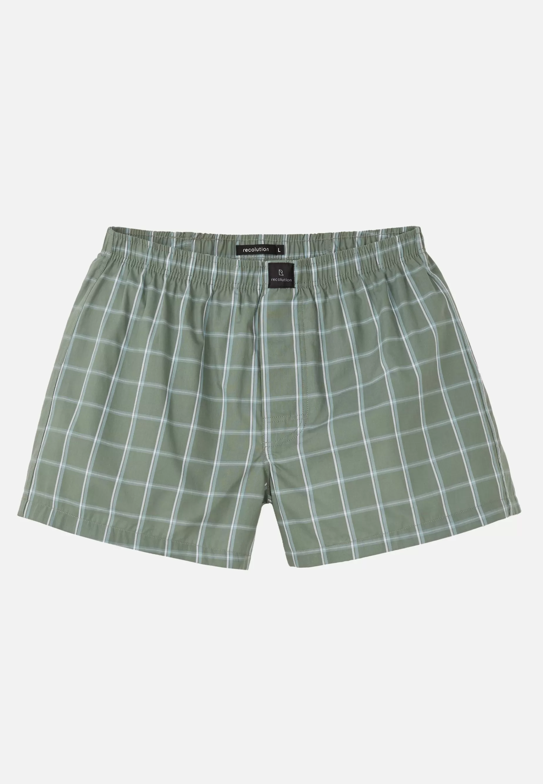 Boxer-Shorts<recolution Amargo-Check Khaki