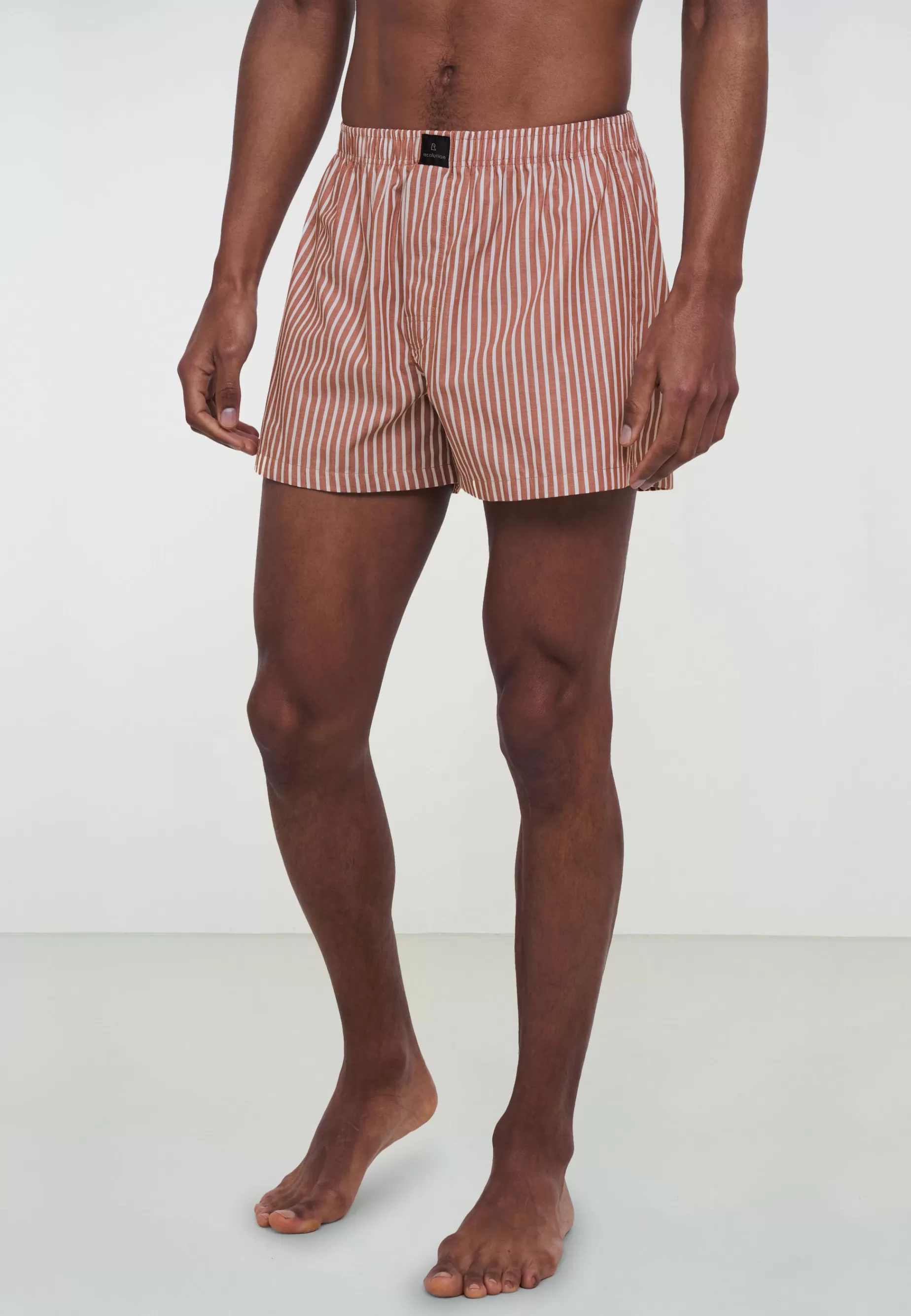 Boxer-Shorts<recolution Amargo-Streifen Dunkles Sommerorange