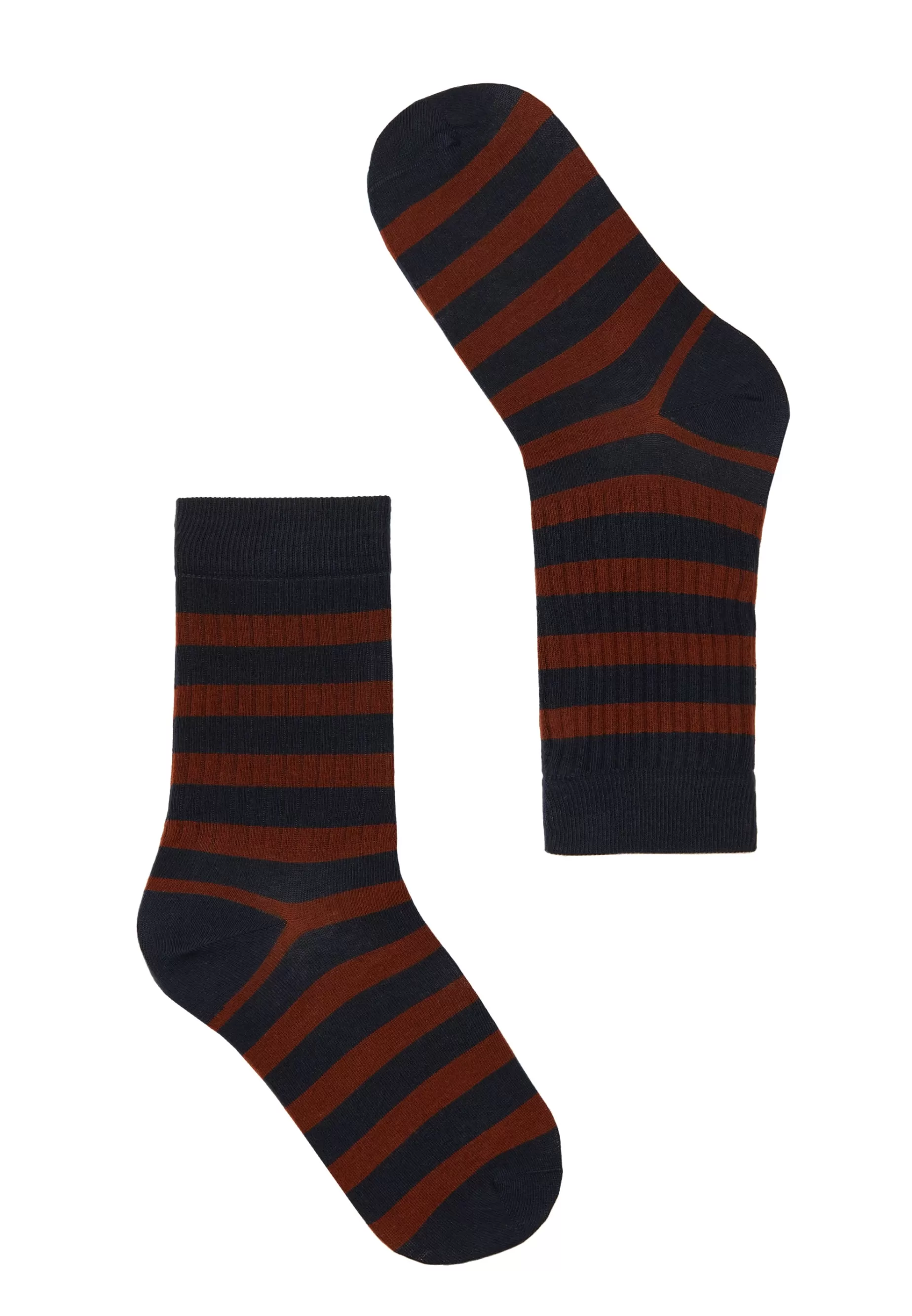 Socken<recolution Hakea-Streifen Dunkles Marineblau